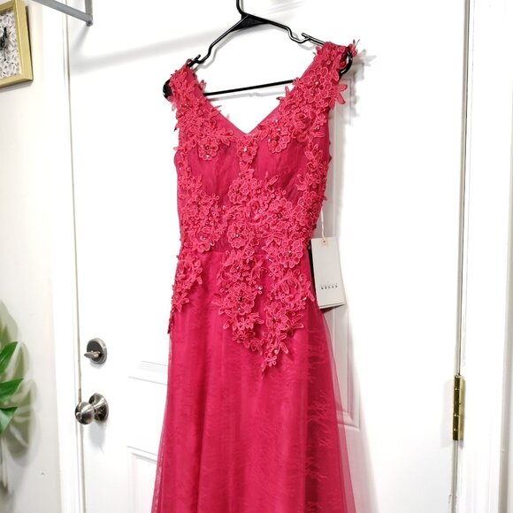 NWOT Baby Online DRESS Red Lace Dress 6 - Picture 7 of 16